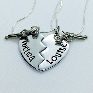 2pc Thelma and Louise Friendship Key Chains Rings Partners in