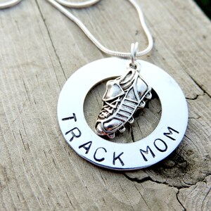 Gifts for track mom, Mother necklace personalize, Necklace for runners, track team gifts, Running shoe charms