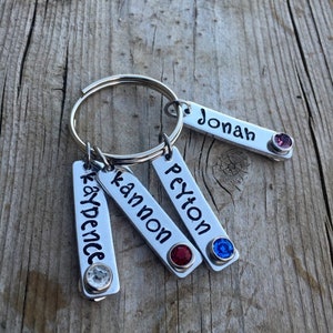 Mom Keychain with kids names, personalized Mother's day gifts, Best gift ideas for her, special jewelry for grandma, custom name key chain image 5