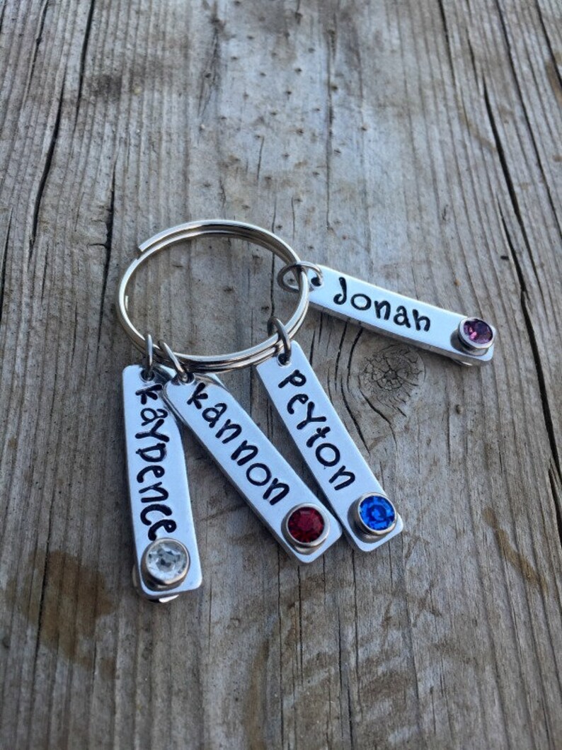 Mom Keychain with kids names, personalized Mother's day gifts, Best gift ideas for her, special jewelry for grandma, custom name key chain image 5