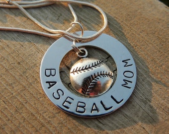 Mother's day gift for Baseball Mom, baseball charm jewelry, Customized baseball necklaces, Gift for sports mom, MLB tokens