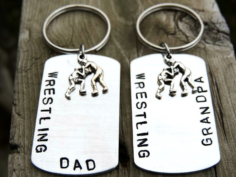 Wrestling Keychain Unique Wrestling Charm Gift Personalized Etsy