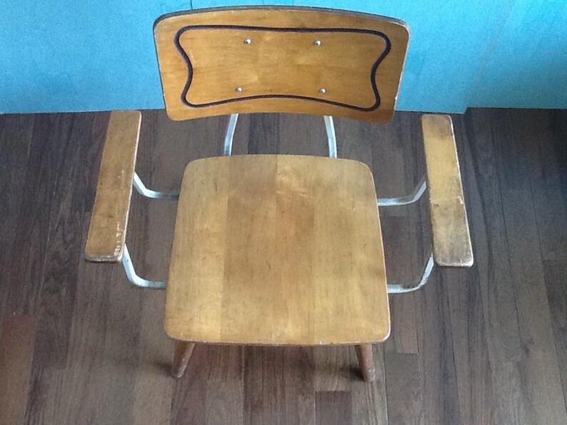 Mid century chair desk chair industrial chair industrial | Etsy