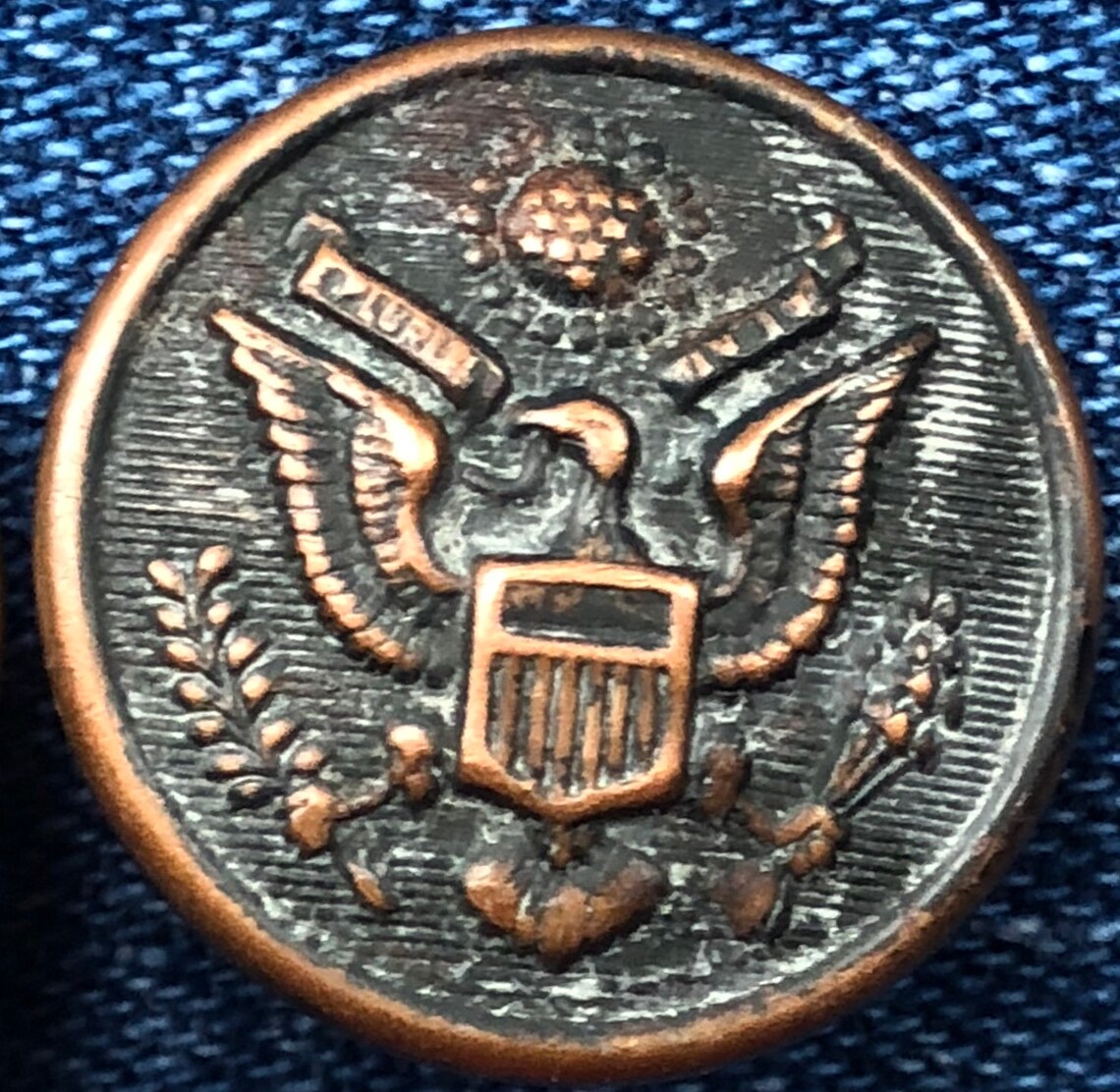 Lot Of 11 Early US Military Great Seal Bronze Buttons With An Etsy