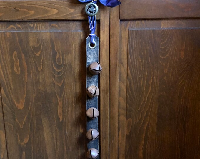 Hand Made Leather Jingle Bell Door Hanger Bell Strap With Etsy