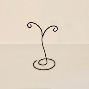 Handmade Recycled Copper Earring Display Stand: Rustic Jewelry Organizer