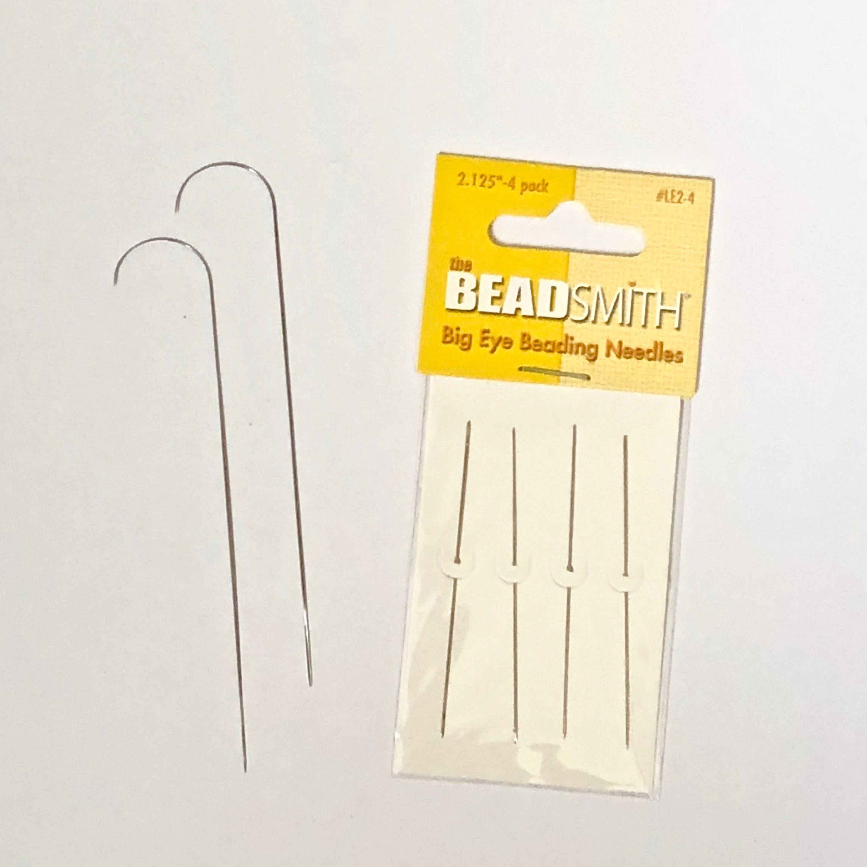 Hobbyworker Bead Spinner Needles, Big Eye Bending Beaded Needles Suitable  for Clay Beads Seed Beads, Beads Rotating Needles Bracelet Necklace Jewelry