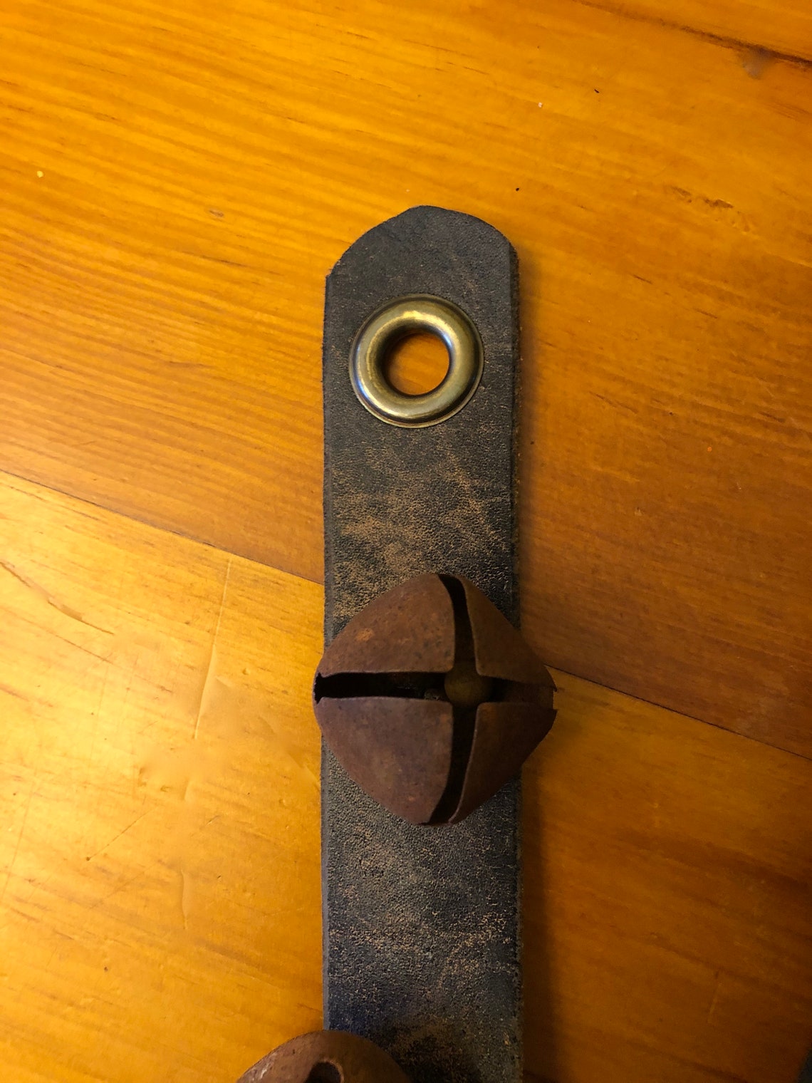 Hand Made Leather Jingle Bell Door Hanger Bell Strap With Etsy