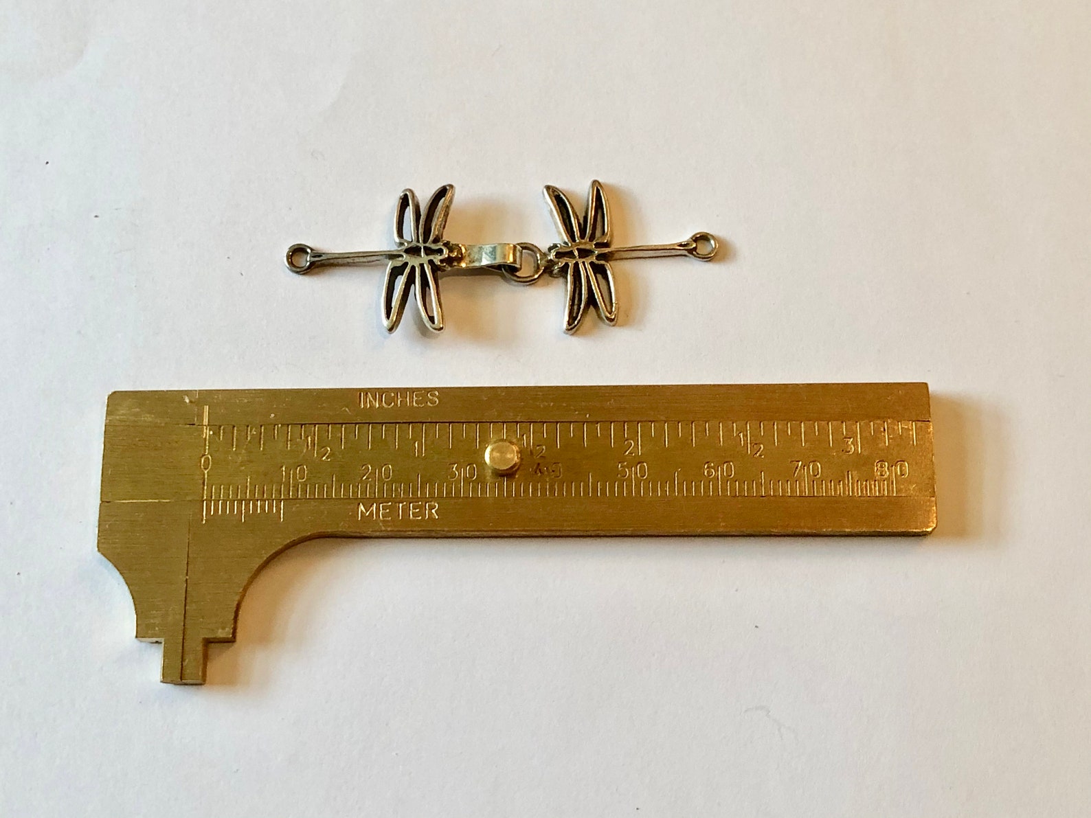 Stylized, Solid Sterling Silver, 2 Part, Hook and Loop Clasps With ...