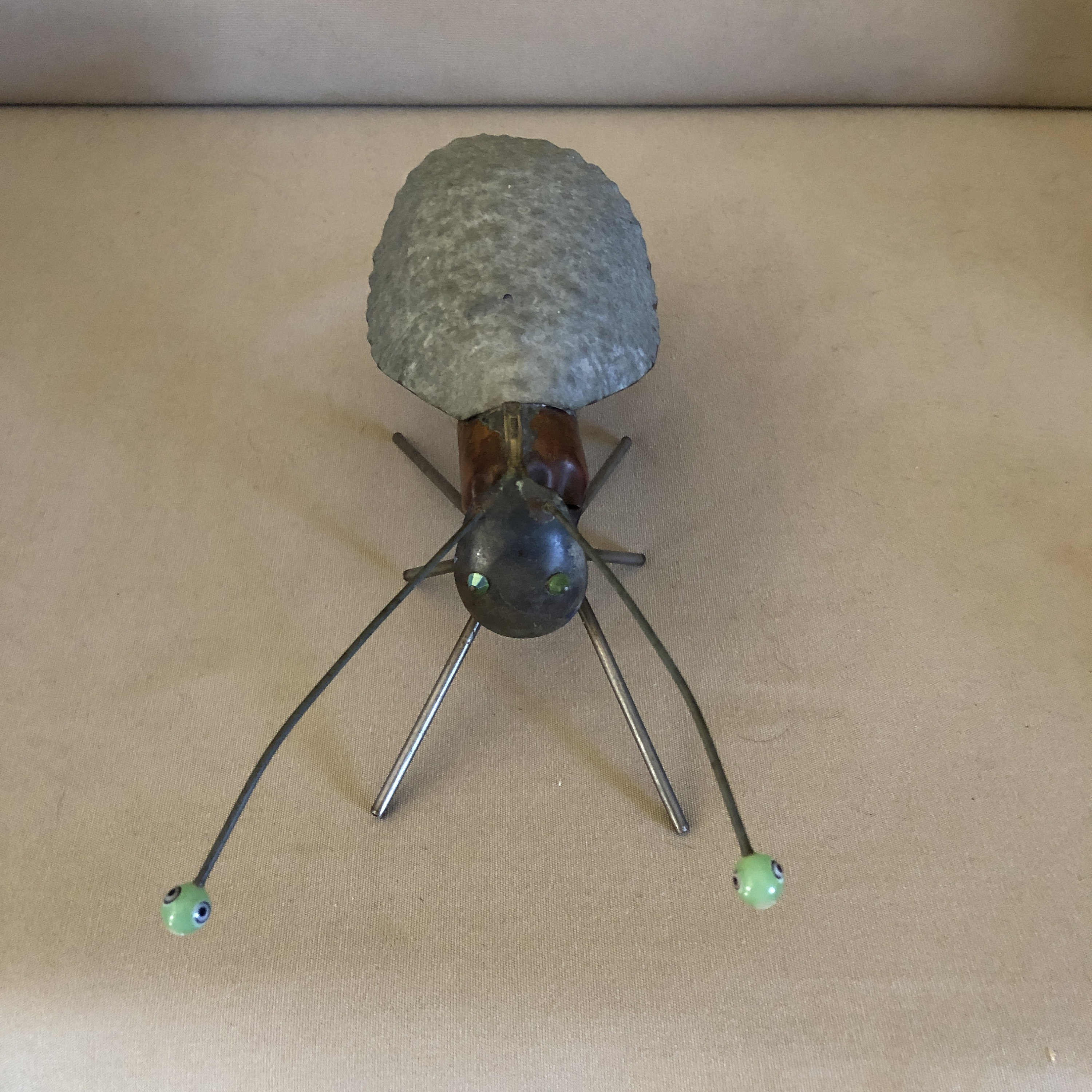 Led Insect Art Upcycled Light Bulb Insect Sculpture: Mixed Metal & Glass Bead Art - Etsy