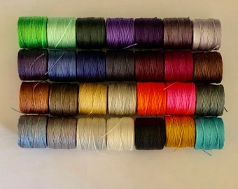 S-Lon TEX 400 Bead Cord: 0.9mm Heavy 3-Ply Twisted Cord (35 Yard Spool)