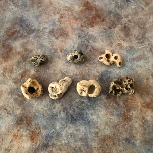 Naturally Occurring Holey Stones: Witch Stones for Jewelry & Decor