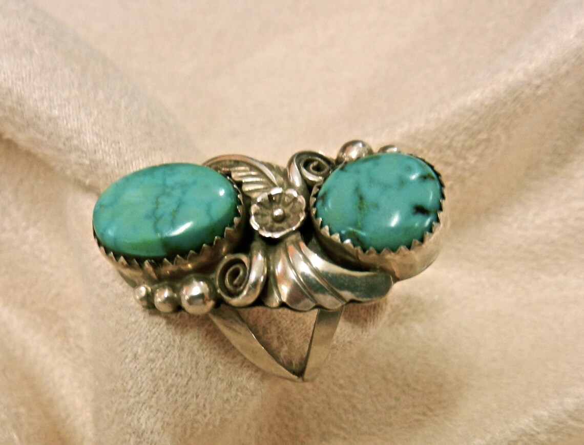 OOAK Vintage Hand Made Native American Navajo Sterling Silver Etsy