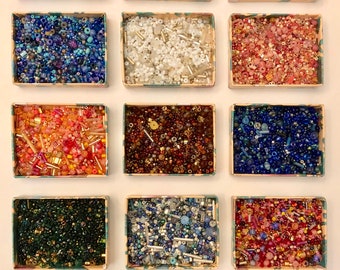 Limited Edition 25 Gram Bags Of Glass Bead Mixes With A Variety Of Beads Styles, Sizes And Colors For Jewelry, Art & Embellishment Projects