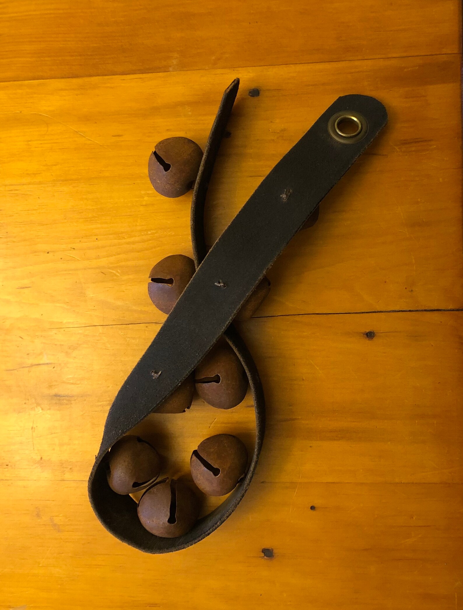 Hand Made Leather Jingle Bell Door Hanger Bell Strap With Etsy