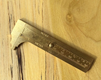 All Important Brass Gauge For Measuring In Both Metric And English Measure To Take The Guess Work Out Of It!