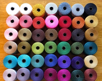S-Lon Tex 210 Bead Cord: 0.5mm Twisted Nylon for Kumihimo, Macrame
