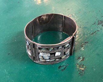 メキシコ ヴィンテージ シルバー カーブ デザイン カフ ブレスレット 800 il_340x270.1685179312_q0h0.jpg