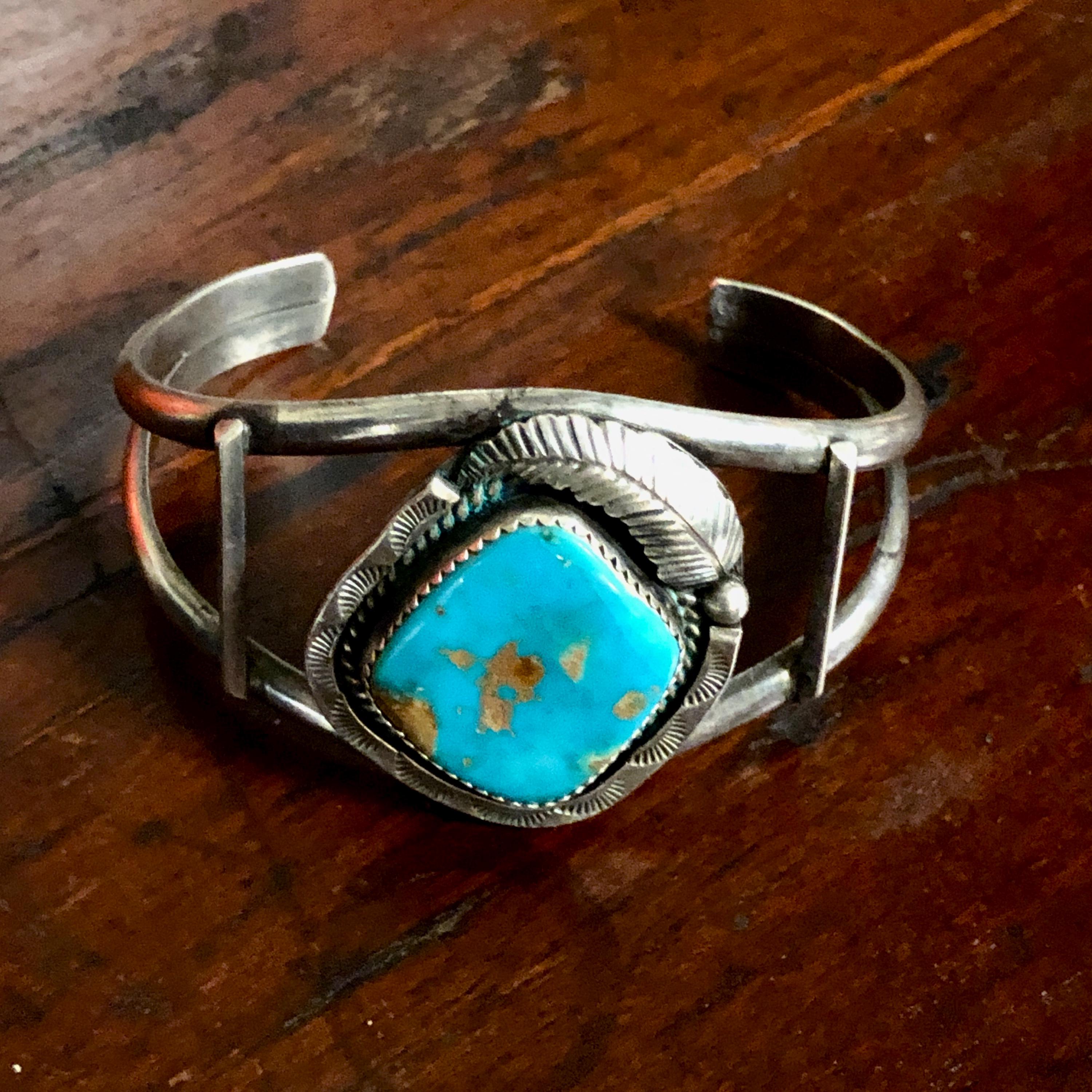 Vintage, Handmade, Navajo, Sterling Silver Wire Cuff With