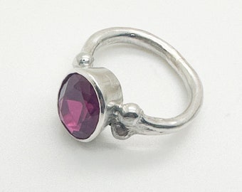 Blood Red Ruby-style Ring