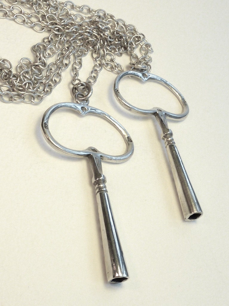Clock Key Rings Sterling Silver Clock Key. - Etsy