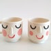 Face Mug -  Handmade Ceramics, Ceramic Mug, one of a kind, Right Handed and Lefthanded, Lefties, Milk Lovers, Home Décor