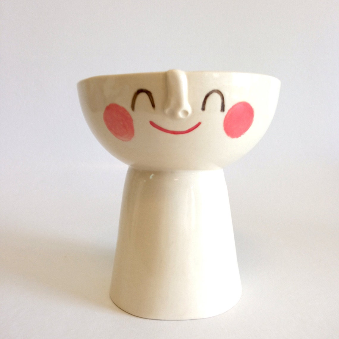 Face Bowl with neck Perfect Smile Handmade Ceramics Etsy