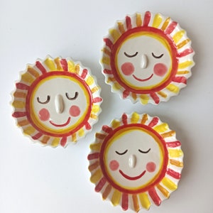 You're my Sunshine Dish, Ceramic Jewelry Dish, small ceramic image 1