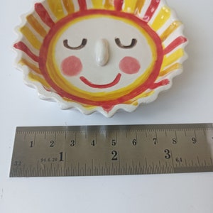 You're my Sunshine Dish, Ceramic Jewelry Dish, small ceramic image 2