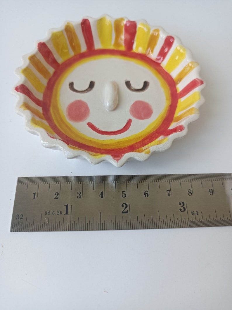 You're my Sunshine Dish, Ceramic Jewelry Dish, small ceramic image 2