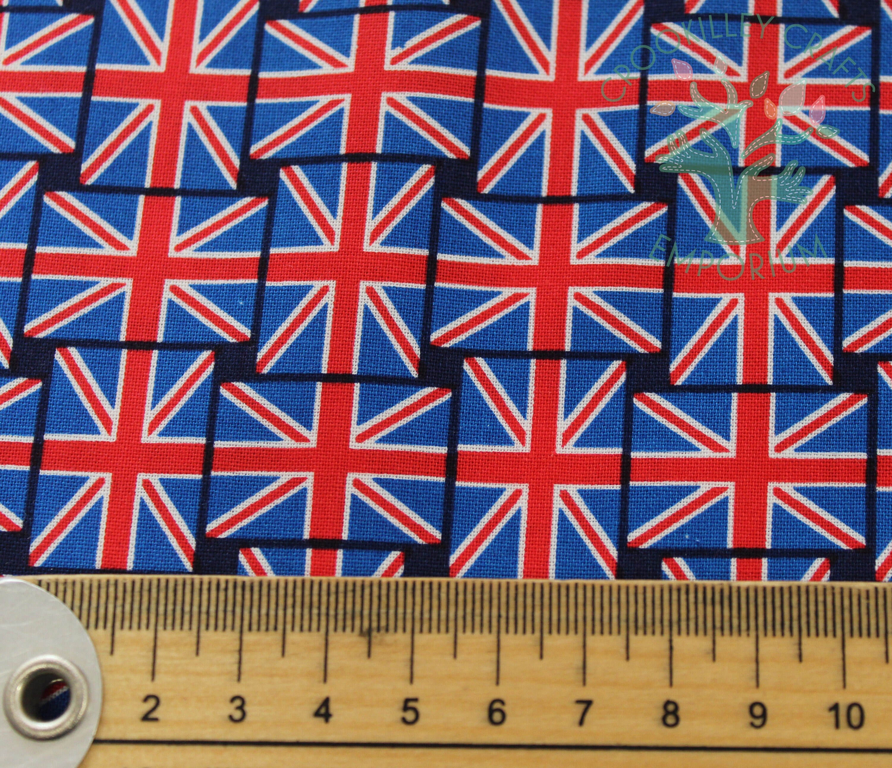 Union Jack Flag Fabric Etsy