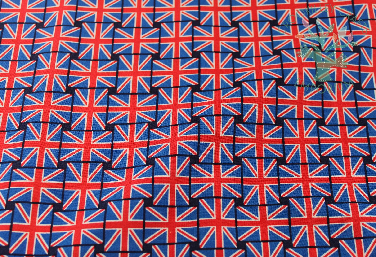 Union Jack Flag Fabric Etsy