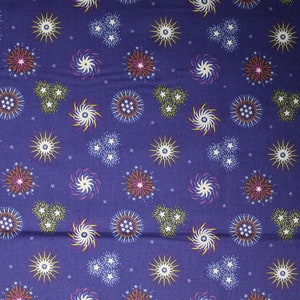 Glow in the Dark Fireworks on Navy Fabric