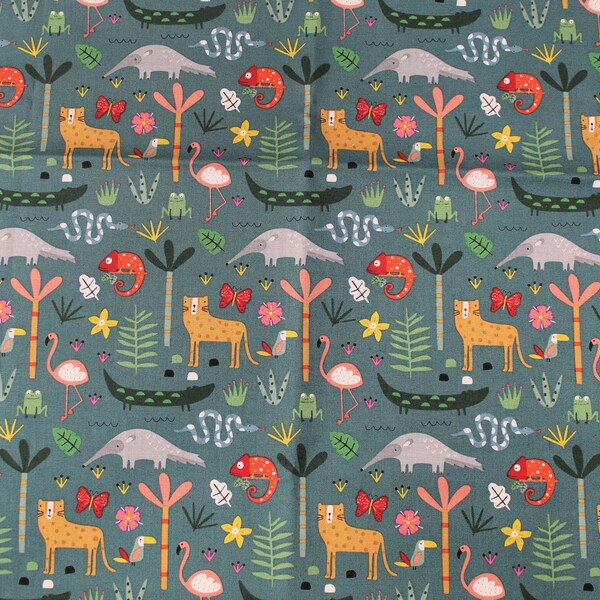 Jungle Life, Dashwood Studio Habitat Habi 1694 Fabric