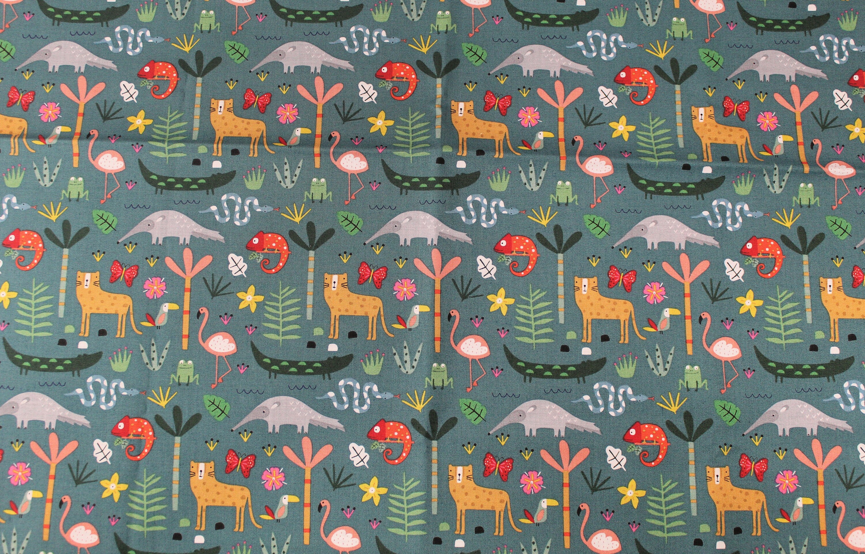 Jungle Life Dashwood Studio Habitat Habi 1694 Fabric Etsy