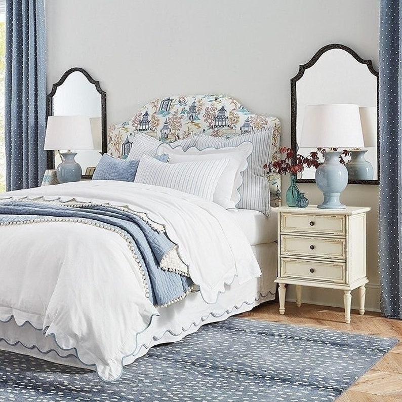 Antelope Blue Rug Design 100 Wool Rug Animal Like Print Etsy