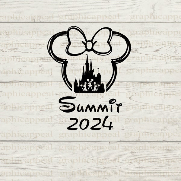 Summit 2024, Svg, Competition, Mouse, Cheerleading, Team, Hair Bow, Outline, Svg, Jpeg, Dxf, Png, instant, download, printable, File