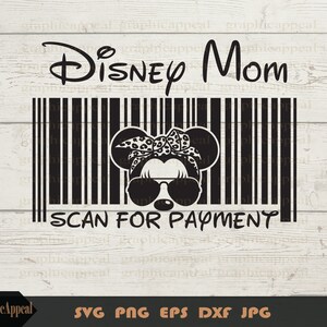 Scannen voor betaling Svg, Safari Mouse met Leopard Print Bandana, Overzicht, Aviator, Zonnebril, Cut-bestand, Svg, Png, Jpg, Dxf, Digitale download