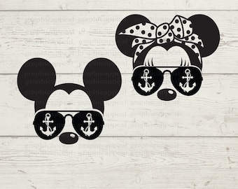 Nautical Mouse Cruise Vacation SVG Bundle (Digital Download)