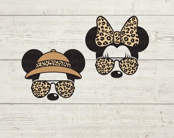 Safari Family luipaardprint SVG-bundel: vakantieontwerp (digitale download)