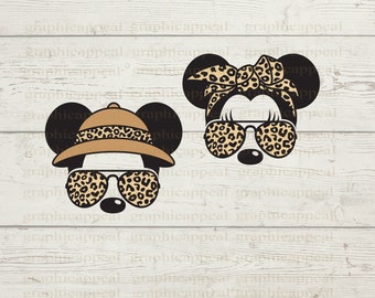 Safari Family Vacation SVG Bundle: Cheetah Print, Bandana, Hat (Digital Cut File)