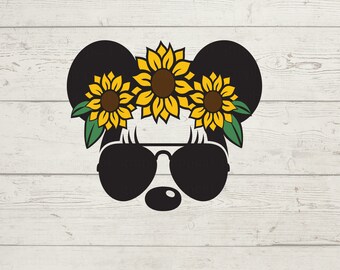 Sunflower Disney Svg Etsy