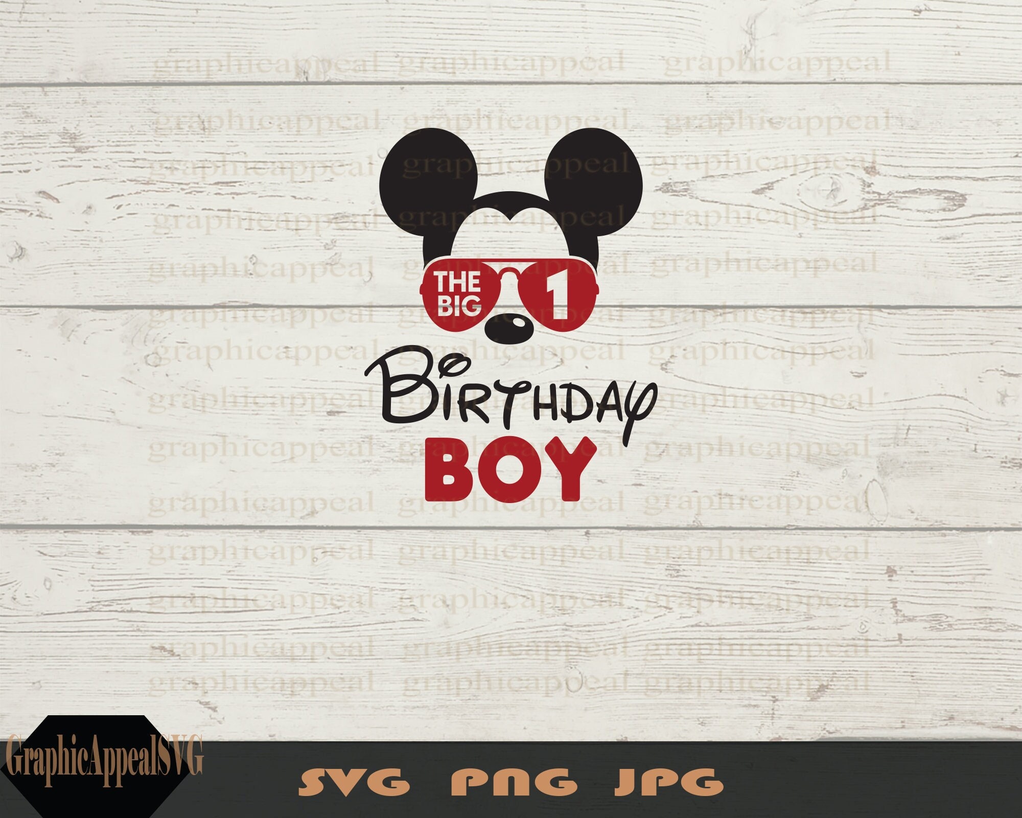 Birthday Boy, Svg, 1st Birthday, Birthday Mouse, png, jpg, mouse head, sunglasses, digital download, cut file, clip art, sublimation, file