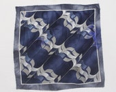 1980 39 s Vintage quot NATHAN quot Fancy Pattern 100 Silk Pocket Square