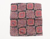 80 39 s Vintage quot PRINCE quot Fancy Patterned 100 Silk Pocket Square