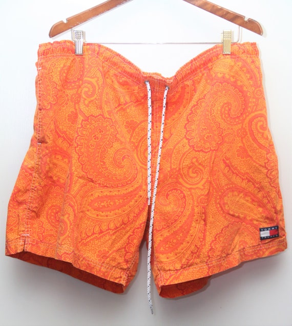 90's Vintage Tommy Hilfiger "TOMMY TRUNKS" Pattern