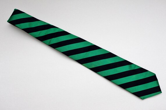 80's Vintage "JoS. A. Bank" Striped Slim Designer
