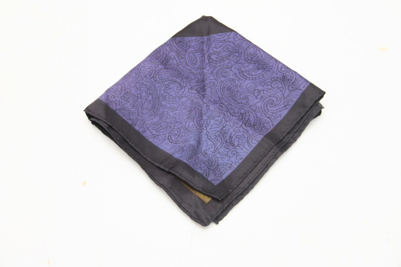 80/'s Vintage BRETT Fancy Patterned Pocket Square