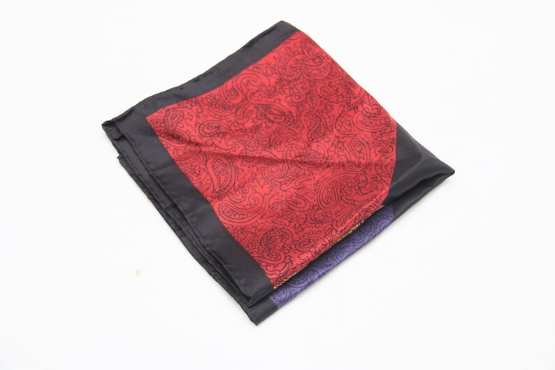 80/'s Vintage BRETT Fancy Patterned Pocket Square