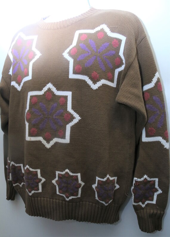 90 ' s Vintage « HENRY à Gretel » abstrait pull à « HENRY motifs Sz : grand bbda79 90 ' s Vintage « HENRY à Gretel » abstrait pull à « HENRY motifs Sz : grand bbda79